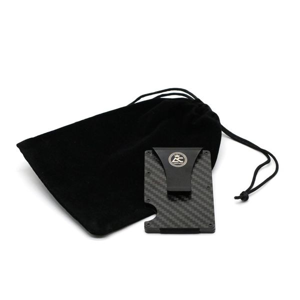 Argent Craft Minimalist Card Holder Wallet - Carbon Fibre