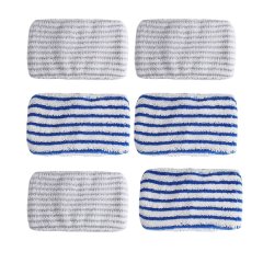 6 Pcs Microfibre Cloth Pads Replacement for Rowenta Clean&amp;Steam ZR005801 RY