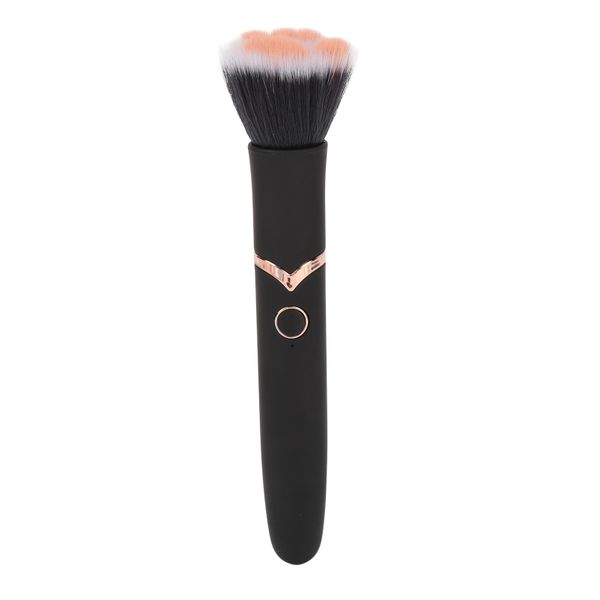Makeup Brush Blush Loose Powder 10 Gears Vibration Electric Massage Black