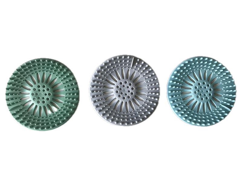 Home Round Silicone Drain Hair Catcher, Kitchen Sink Strainer set of 3