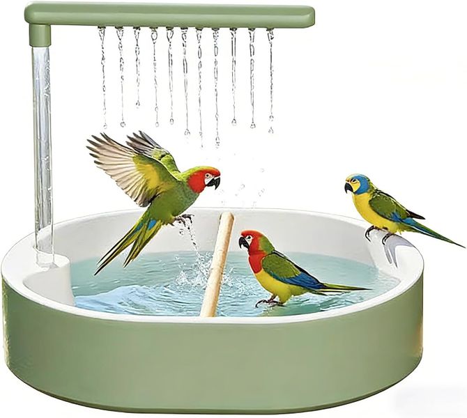 Automatic Parrot Bird Bath with USB Pump Shower