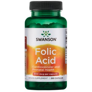 Swanson Folic Acid 800 mcg - 250 Caps