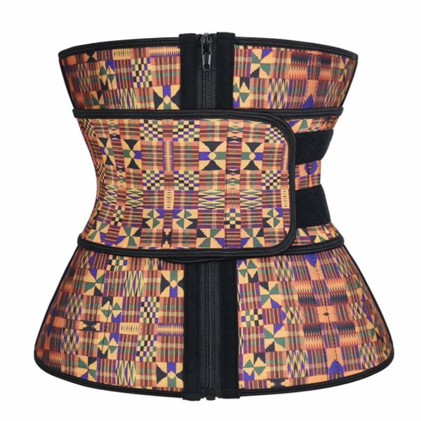 High-Quality African Print Waist Trainer / Cincher Single Belt