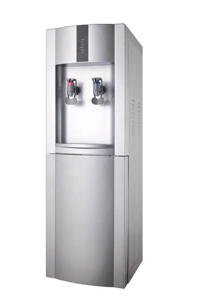 Top Loading Silver Floorstanding Water Dispenser (Hot &amp; Cold)