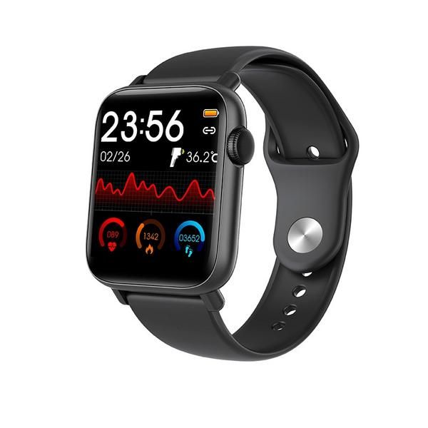 QS19 Full Touch screen Bluetooth Smartwatch/ Fitness Tracker - Black