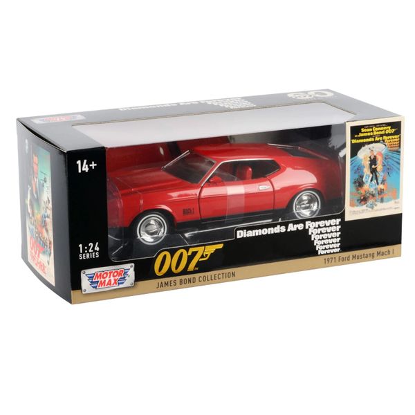 Motormax - James Bond Collection 1971 Ford Mustang Mach 1 Scale 1:24