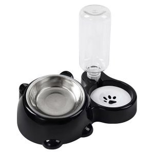 Pet Food Bowl with an Automatic Water Dispenser, Cat Food Bowl, Dog Bowl