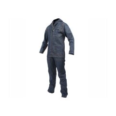 Overall 2 Piece Denim Blue Size 32 Pants 36 Jacket
