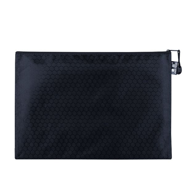 2pcs Waterproof Oxford A4 Zipper File Bags, Document &amp; Stationery Pouches