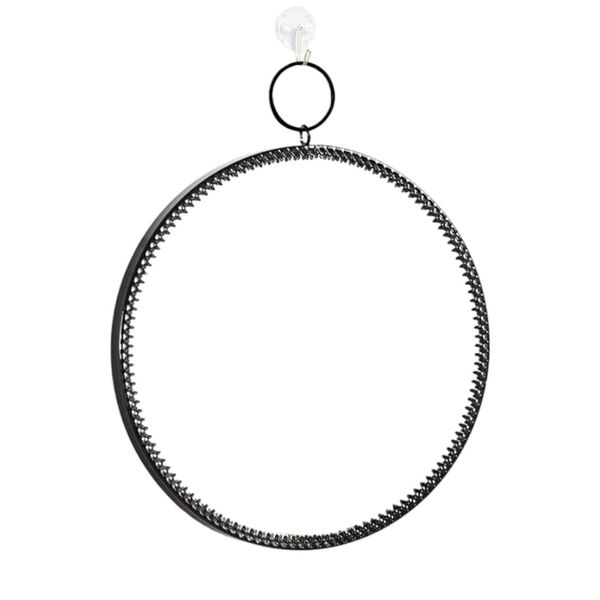 Minimalistic Round Frame Mirror - 34cm x 27cm