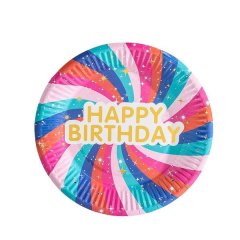 iKids Party Paper Plate - Rainbow 7" Set of 10