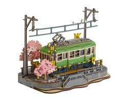 Robotime Sakura Journey Tram 3D Wooden Puzzle (223 Pieces)