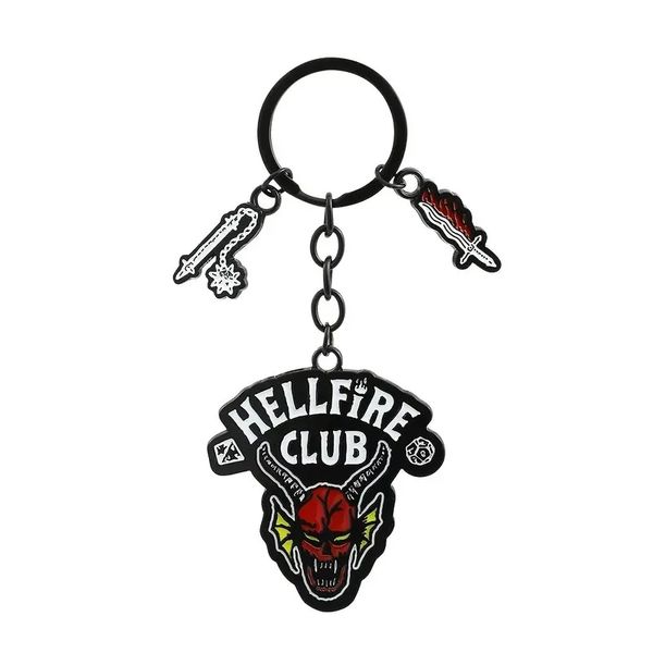 Stranger Things Hellfire Club Stainless Steel Keychain