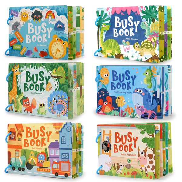 Montessori Preschool Busy Book Learning Activities Toddlers (Alarm Clock)