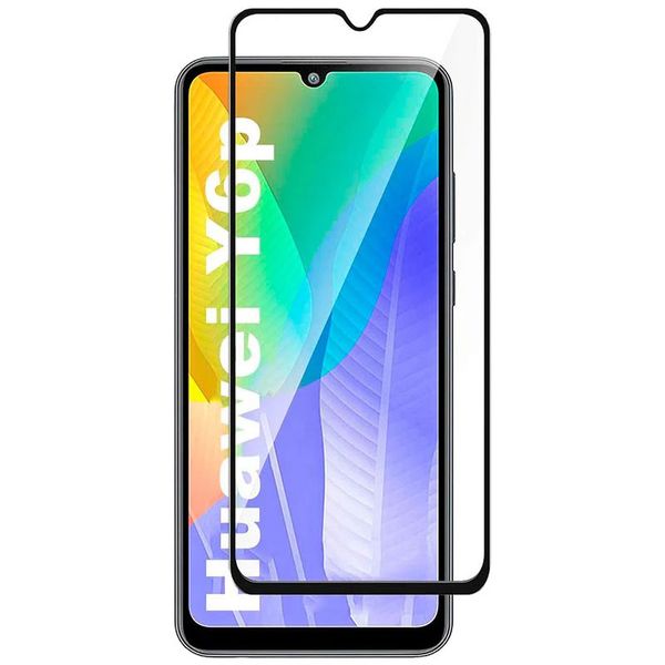 5D Screen Protector Tempered Glass Compatible with Huawei Y6p - 6.3 Inch