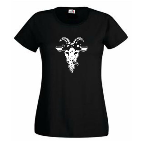 Think Out Loud Ladies "Goat Problem" Short Sleeve Tshirt Black