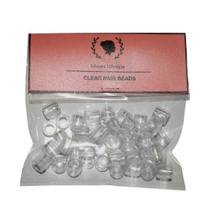 Liloura Clear Hair Beads (Pack of 50)