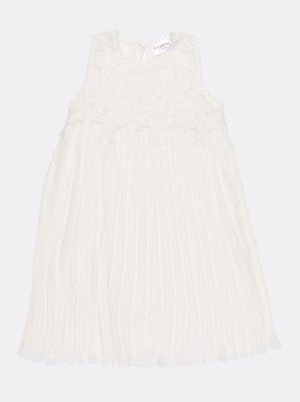 Girls POP CANDY Laser Cut Lace Top White