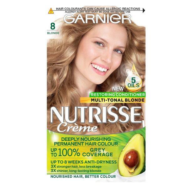 Garnier Nutrisse Permanent Hair Dye 8.0 Blonde