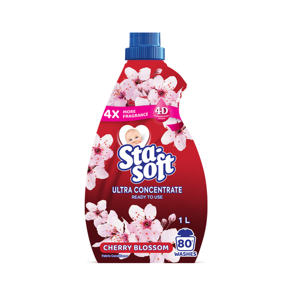 Sta-soft Ultra Concentrate Cherry Blossom 1L Fabric Softener