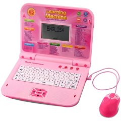Kids Educational Laptop,65 Learning Modes for Kids Ages 3+ - Pink