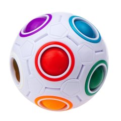 Rainbow Fidget Puzzle Ball - Pop It Fidget Ball Sensory Fidget Toy