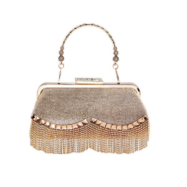 Women Evening Clutch Bag Rhinestone Wedding Bridal Purse