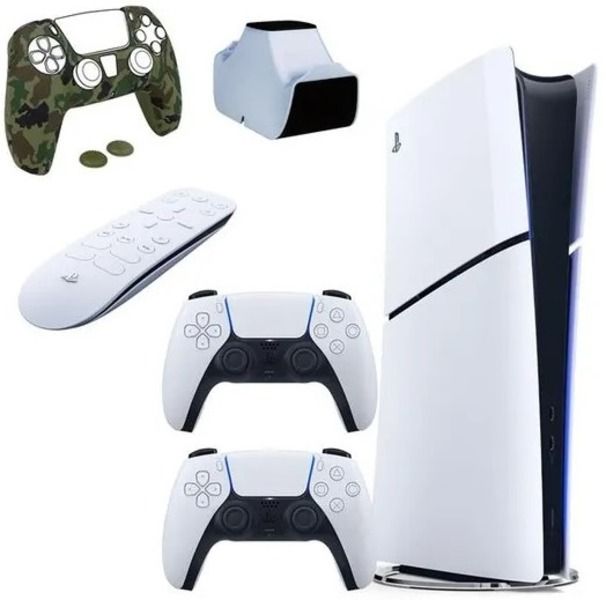 Sony PlayStation 5 Slim Digital White Console Bundle PS5