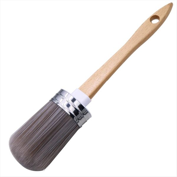 Round Chalk Paint Brush for Furniture Paint Painting Wax, 2 Inches Washable