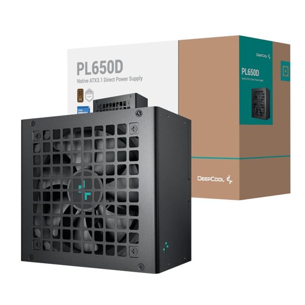 DeepCool PL650D 650W 80 Plus Bronze ATX3.1 Non-Modular Power Supply