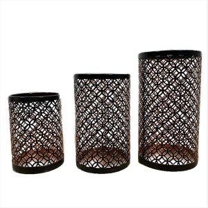 Nordic Iron Art, Hollow Candlestick, Three-Piece Candlestick, Handicrafts