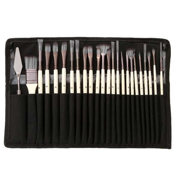 24 Pieces Paint Brushes for Acrylic Painting Acrylic Paint