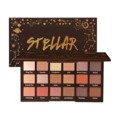 18-Color Warm Brown Eyeshadow Palette - Matte &amp; Shimmer Neutral Shades