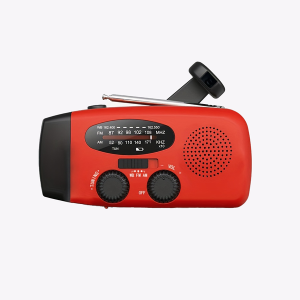Emergency Hand Crank Radio With Solar &amp; Usb Support FM/AM/NOAA