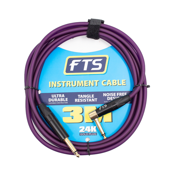 FTS Instrument Cable Alll 24K Gold Plug [TJ134+TJ134A/3M]