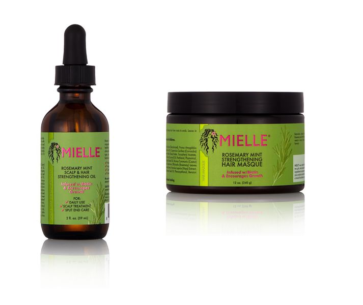 Mielle Rosemary Mint Strengthening Oil and Hair Masque Pack
