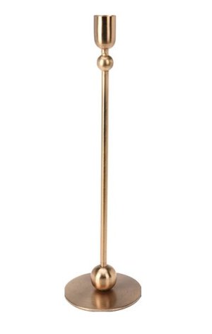 Gold Candle Holder - 33cm Length