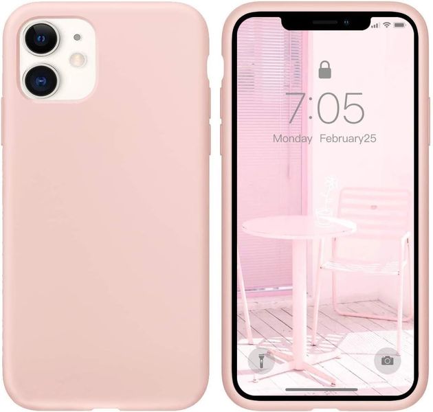 Silicon Cover Case Compatible With Iphone 11 Light Pink -