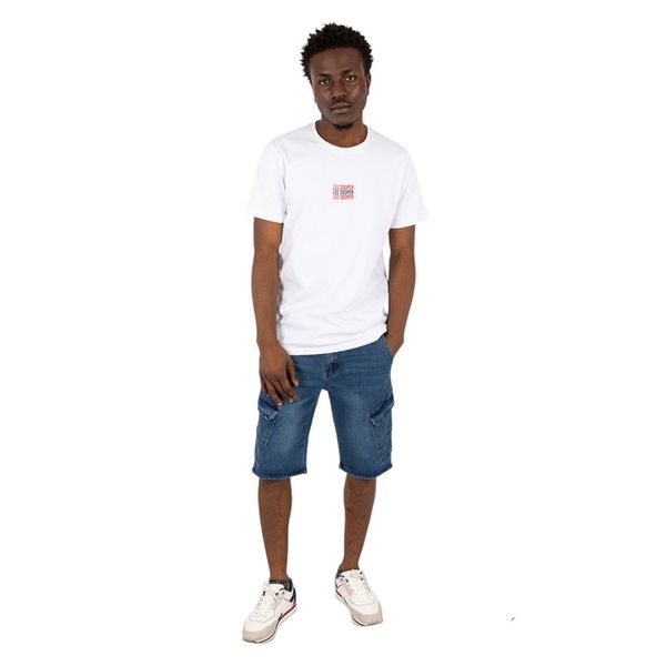 Men's Denim Shorts: Hugo Mid Wash