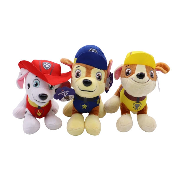 Set of 3 - 20cm Height Mini Dog Patrol Cute Animal Plush Doll Puppy Doll