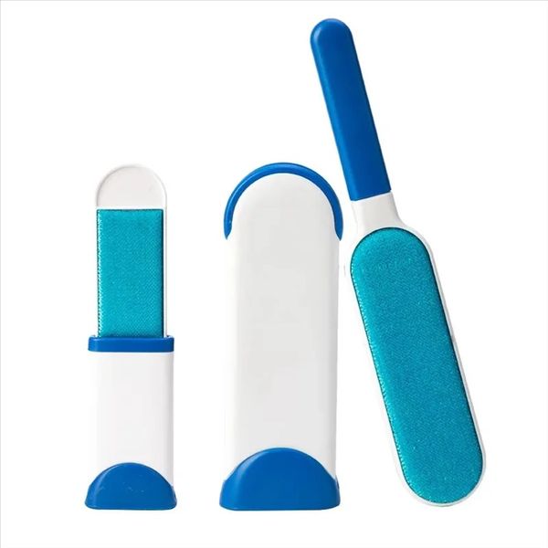 Fur Cleaner for Clothes-Lint Brush with Self-Cleaning Base, Reusable Pet