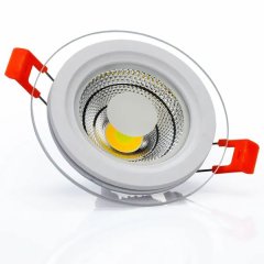 Modern 12W Glass COB Color Changed Down light White/Warm White