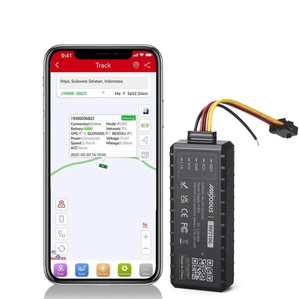 MV710G 4G GPS Tracker Car/Truck, Engine Cut Off, Door Open Alarm | Free App