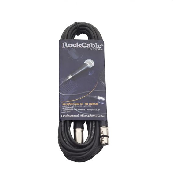 RockCable 9m Professional Microphone Cable (XLR Cable)
