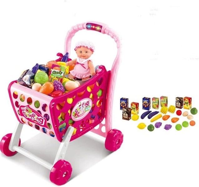 3 in 1 Kids Supermarket Shopping Cart
