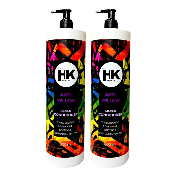 HK Sulphate Free Anti-Yellow Silver Conditioner (2 Pack) - 1000ml