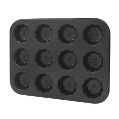 12-Hole Flower Style Non-stick Baking Pan