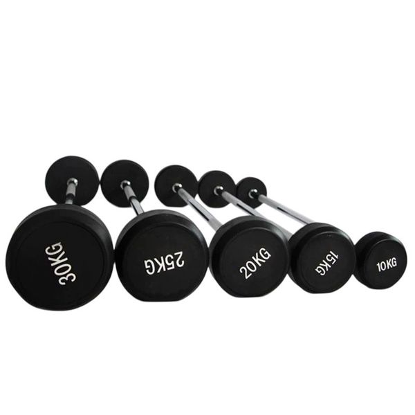 AFRI101 Rubber Fixed Barbell (Straight)