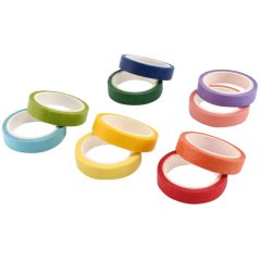 Decorative Washi Tape DIY Rainbow Sticker Masking Paper Set 10 Rolls
