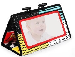 Black and White Newborn Mirror Toys Baby Tummy Time for Babies